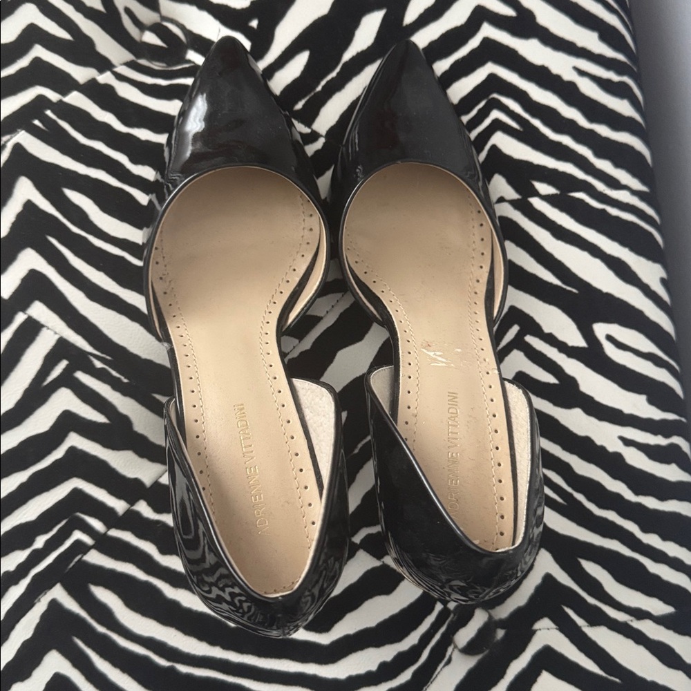 Adrienne Vittadini Black Patent Heels